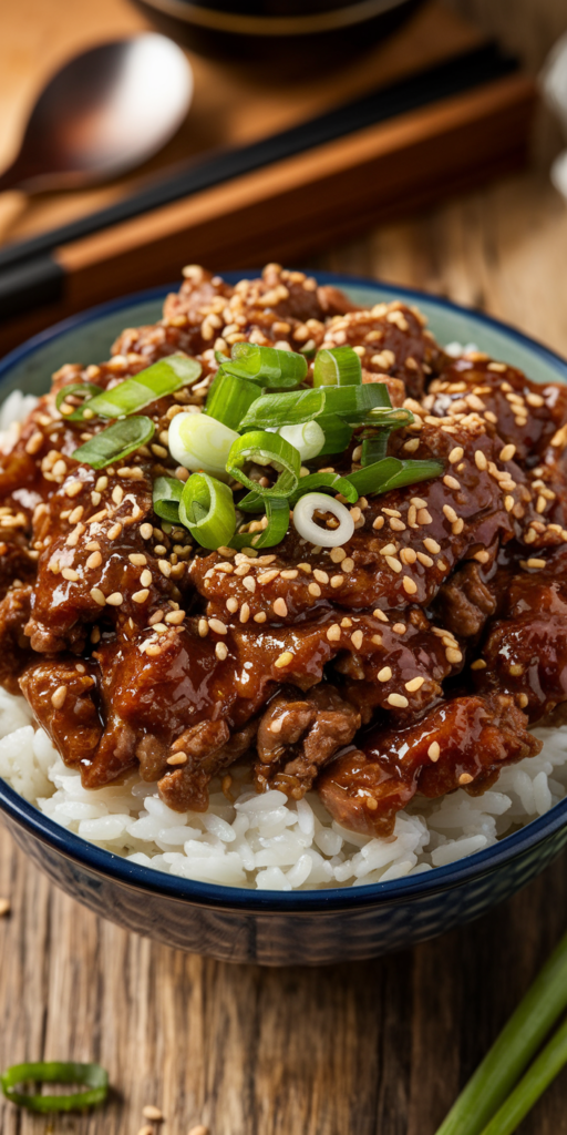 Korean Ground Beef Bowl Recipe