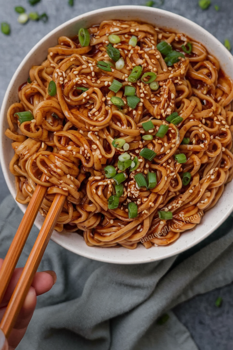 Easy Saucy Ramen Noodles