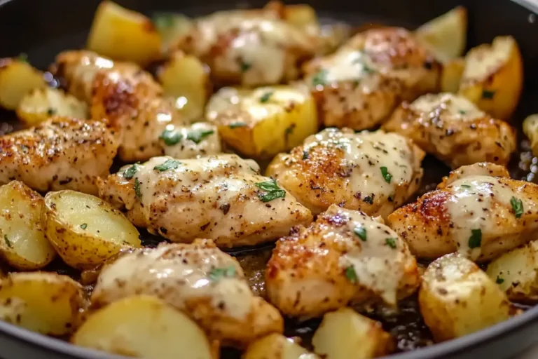 Garlic Parmesan Chicken and Potatoes (One-Pan Dinner) Recipe