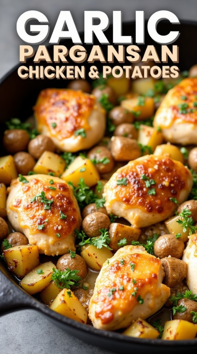 Garlic Parmesan Chicken and Potatoes 