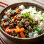 Korean Ground Beef Bowl Recipe