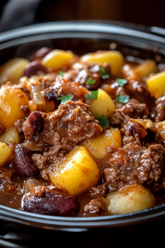 Slow Cooker Cowboy Casserole
