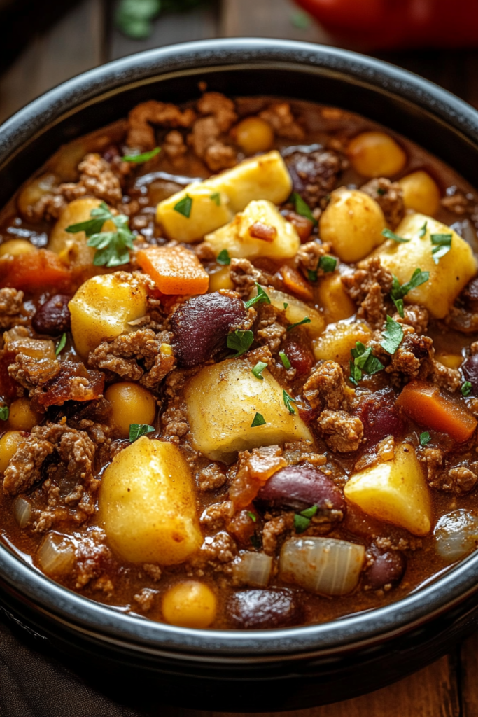 Slow Cooker Cowboy Casserole
