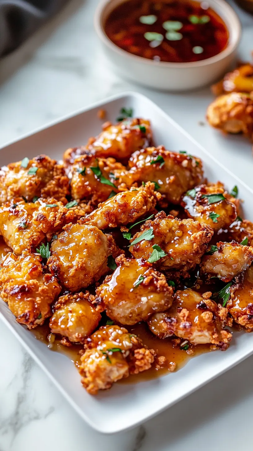 Baked Crunchy Hot Honey Chicken