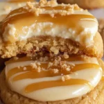 Copycat Crumbl Salted Caramel Cheesecake Cookies