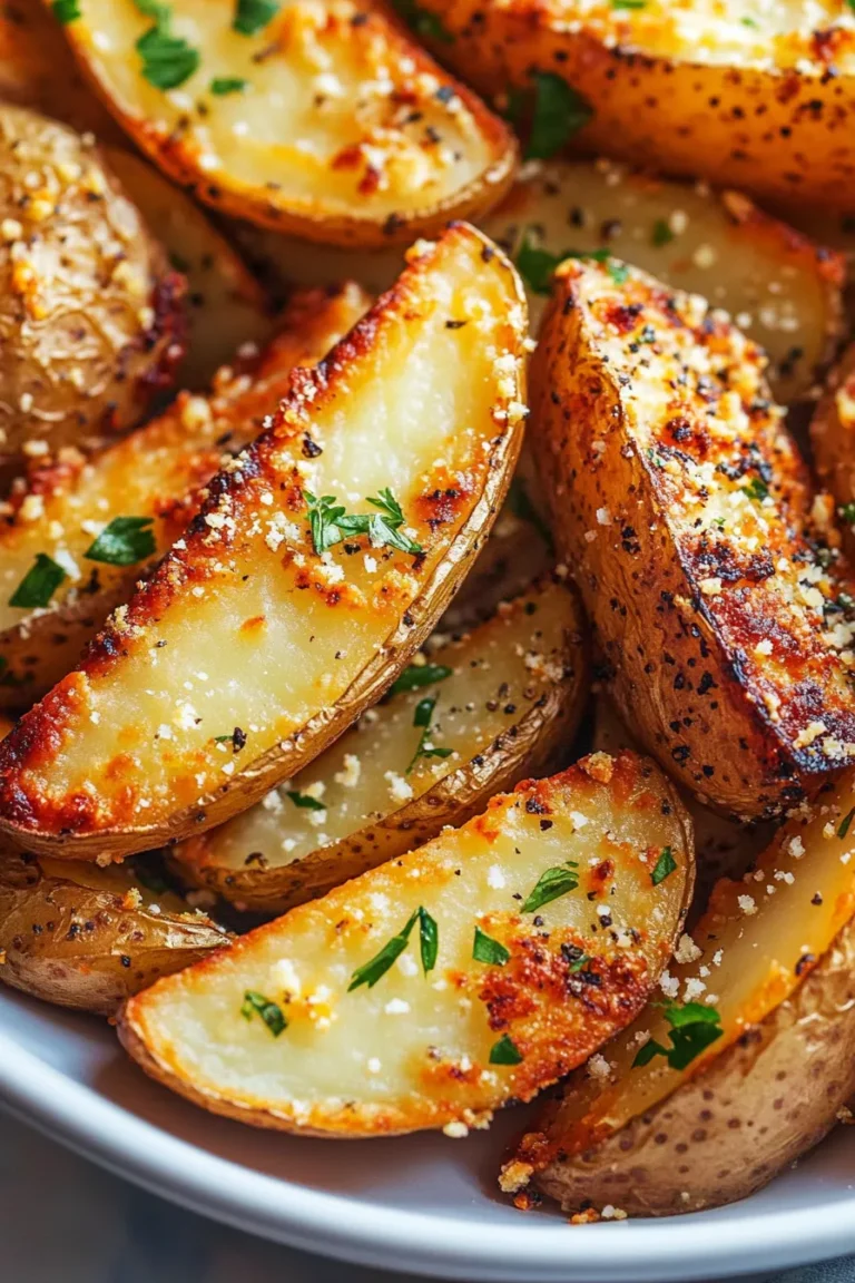 Garlic Parmesan Potato Wedges Recipe