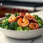 Honey Garlic Shrimp With Sausage and Broccoli