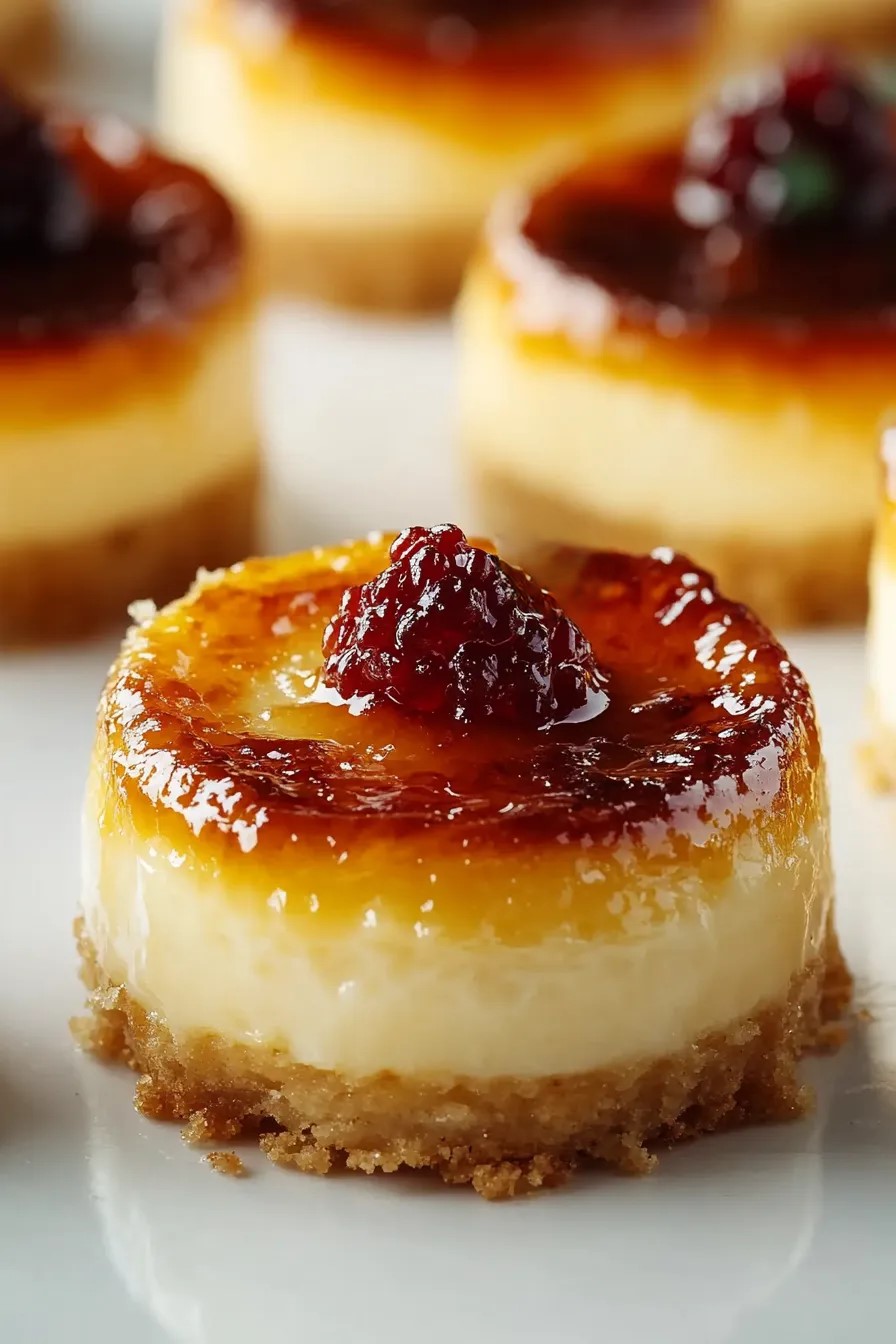 Mini Crème Brûlée Cheesecakes