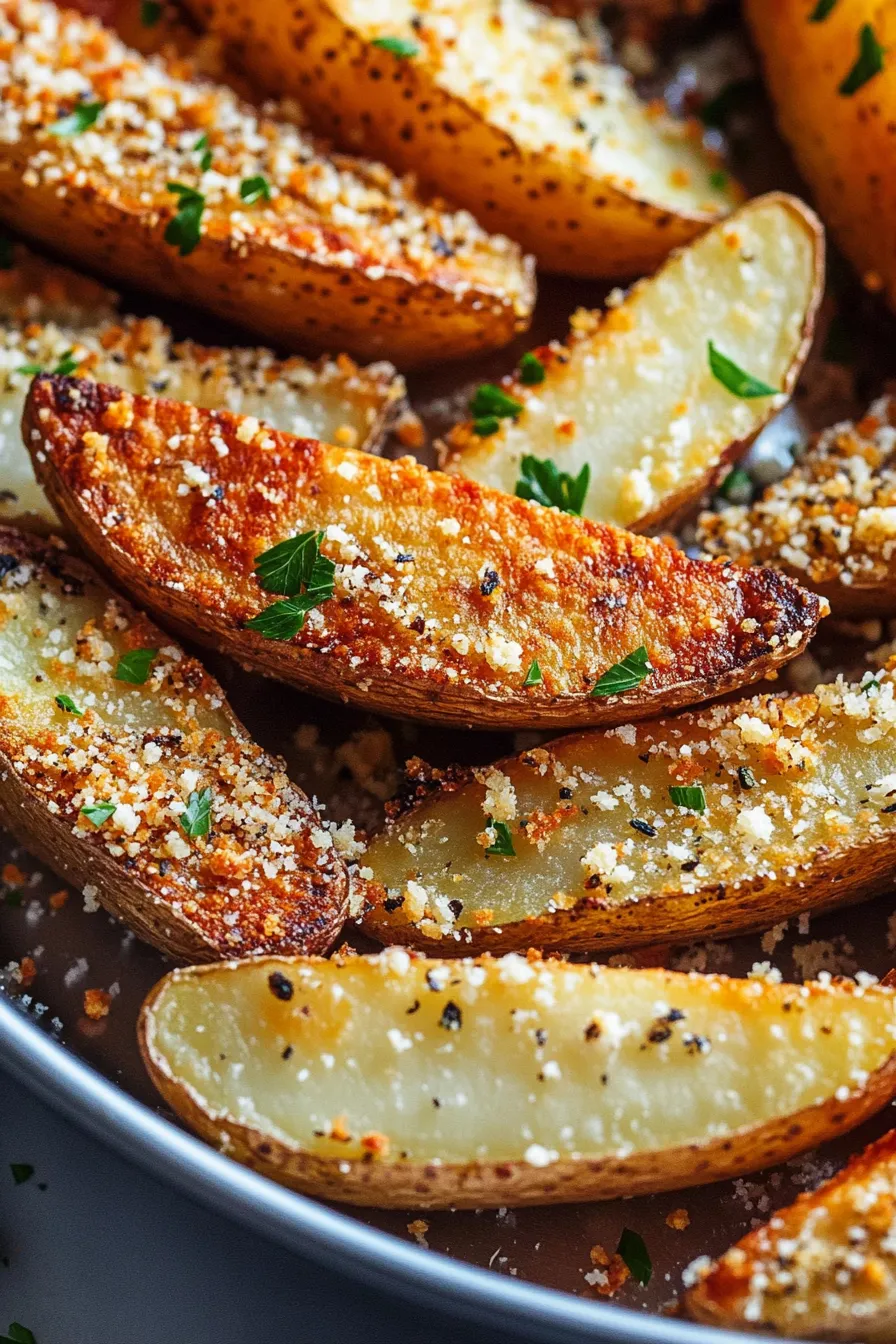 Garlic Parmesan Potato Wedges