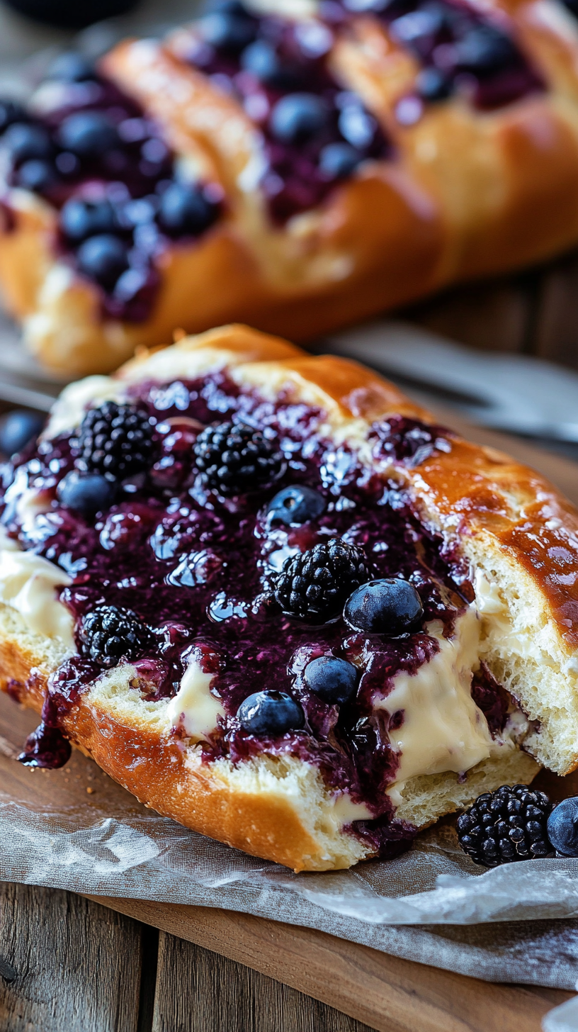 Blueberry Cream Cheese Bread