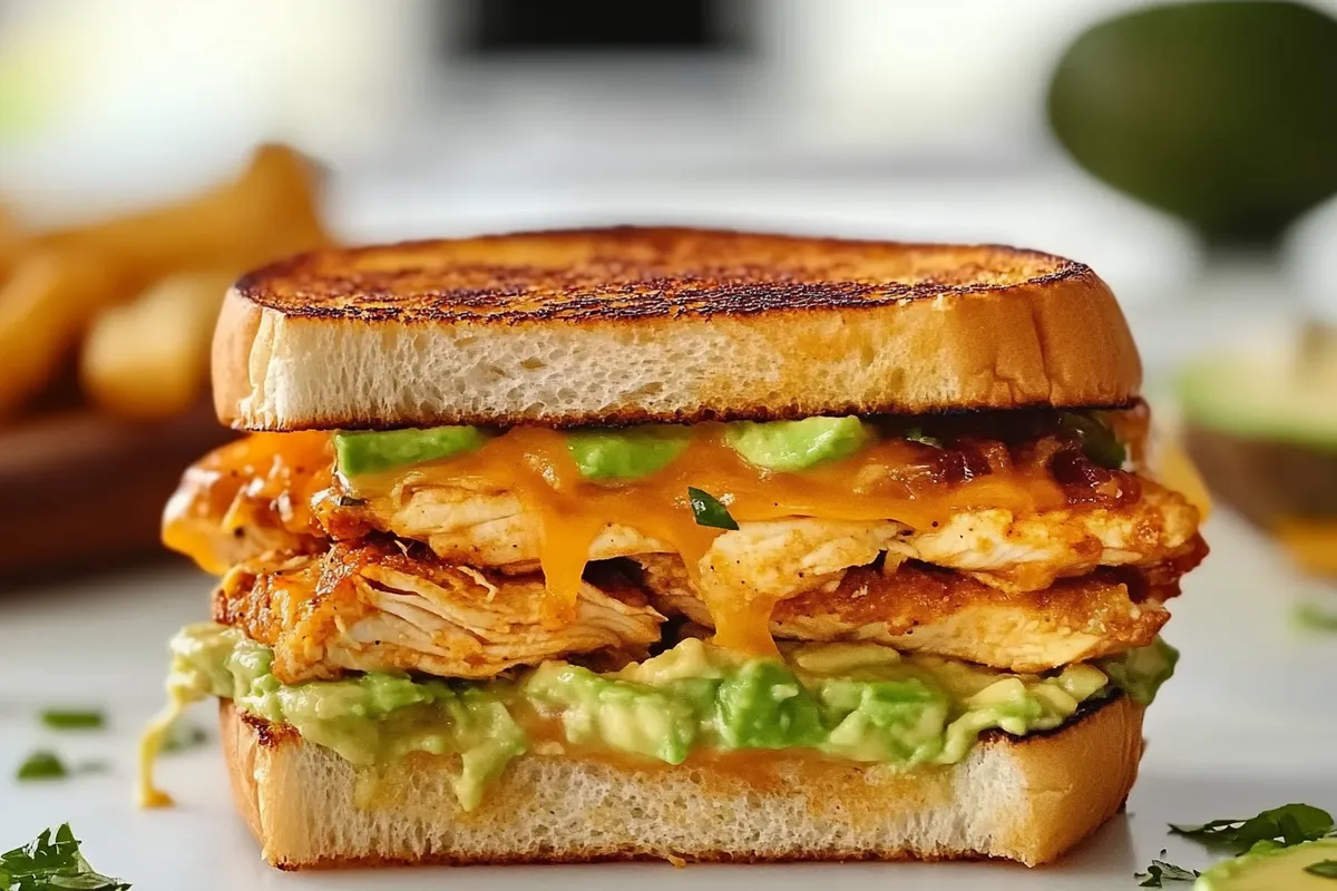 Chicken Avocado Melt Sandwich