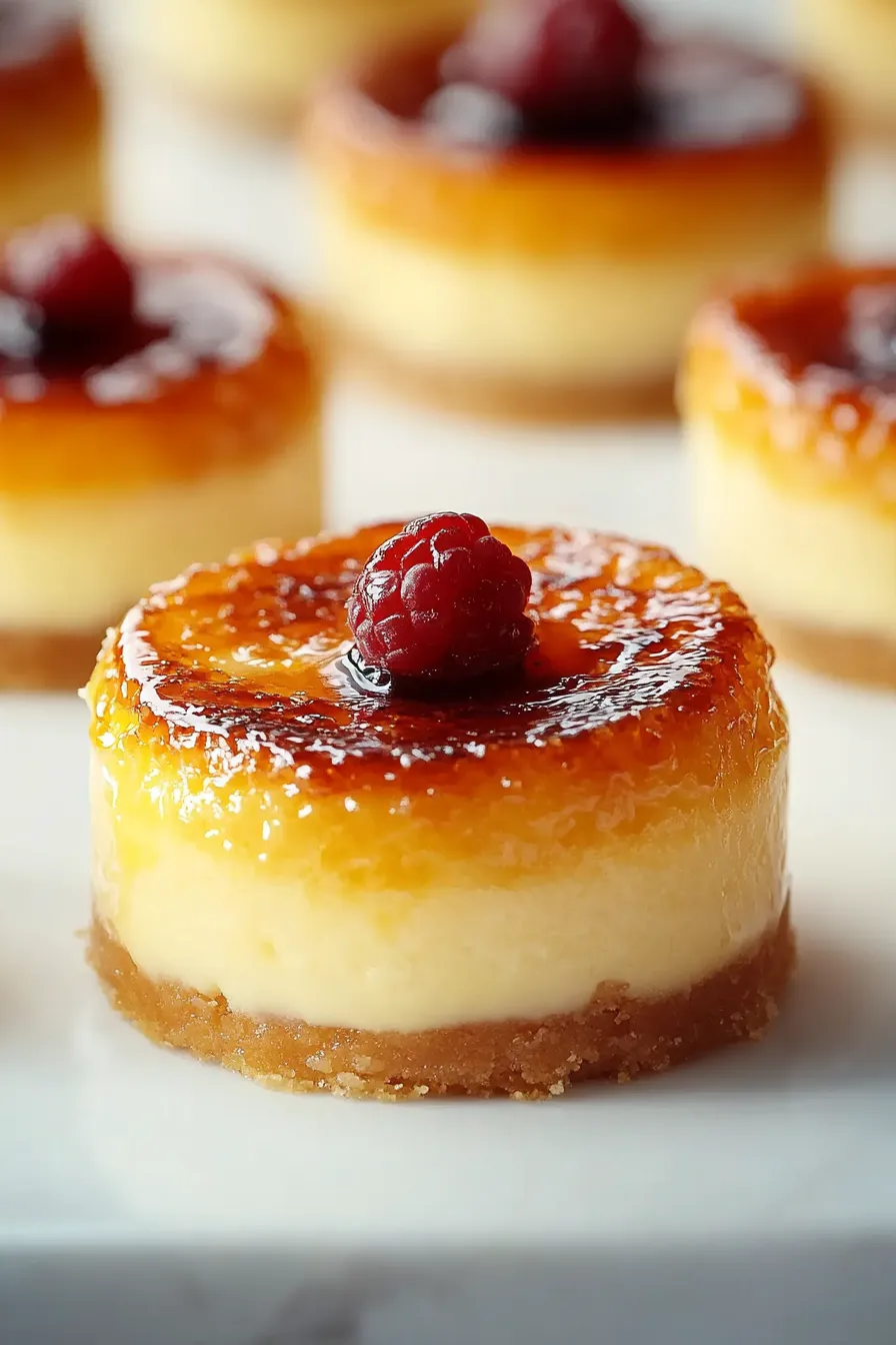 Mini Crème Brûlée Cheesecakes