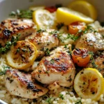 Greek Chicken and Lemon Rice