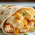 Cheesy Chicken Wrap Recipe