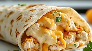 Cheesy Chicken Wrap Recipe