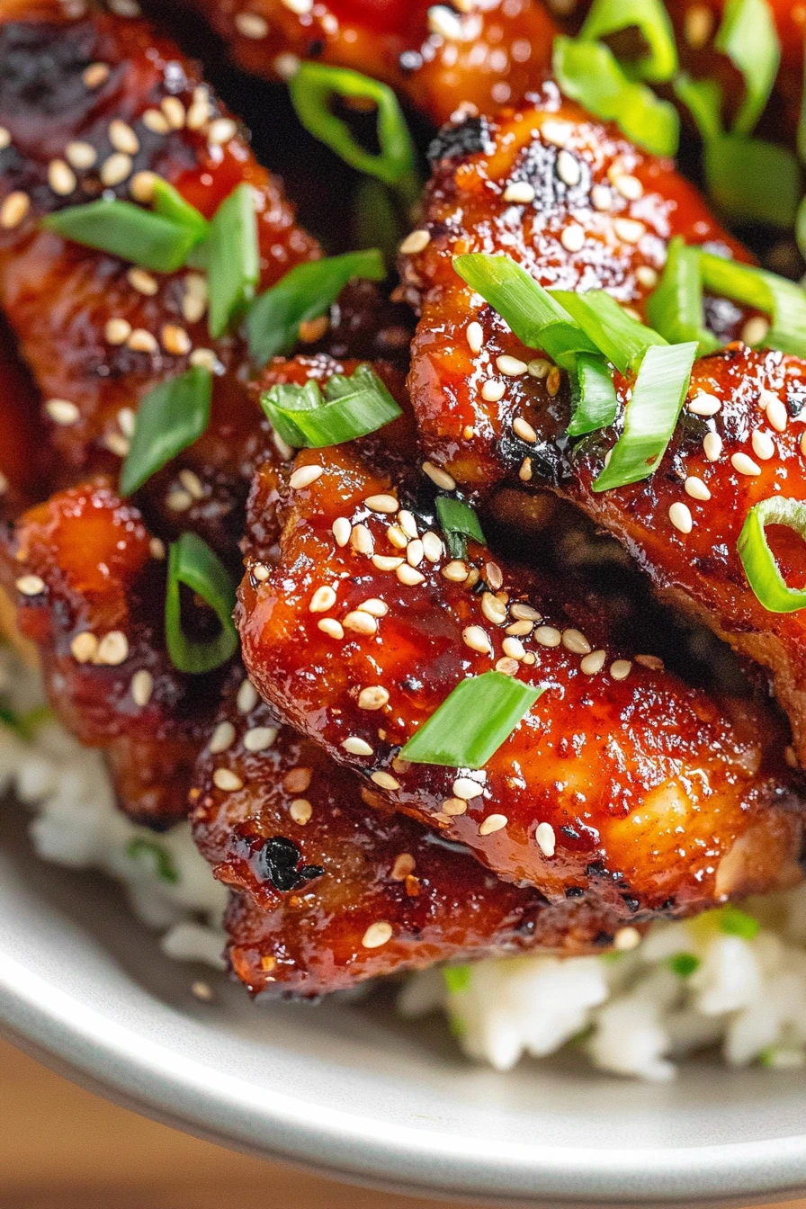 Sticky Honey Gochujang Chicken recipe