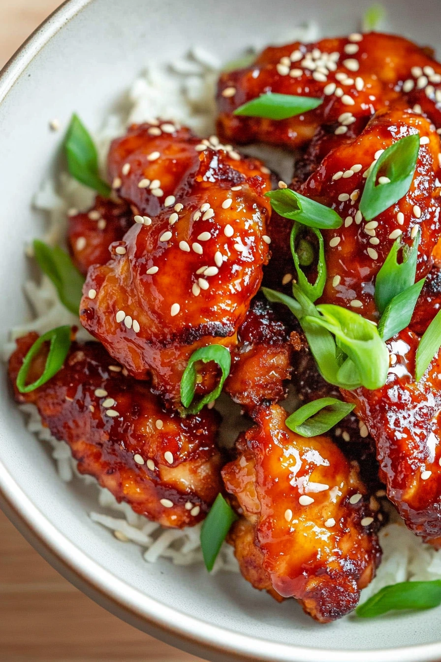 Sticky Honey Gochujang Chicken recipe