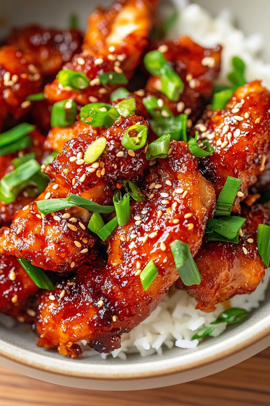 Sticky Honey Gochujang Chicken recipe