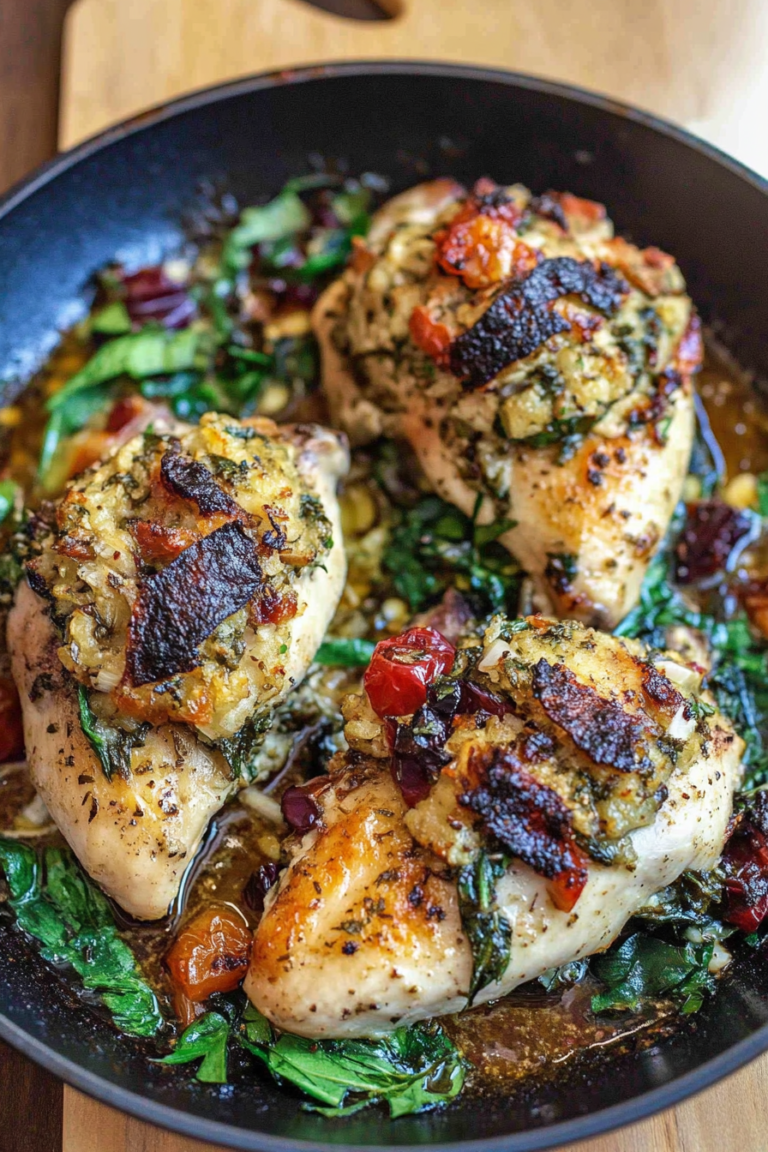 Mediterranean Stuffed Chicken Breasts Recipe